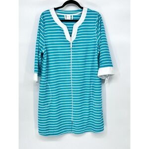 Croft and Barrow Large‎ Bathrobe zippered 100% polyester